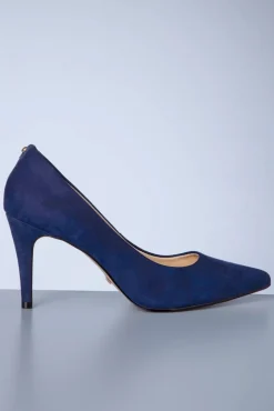 Discount Claire Stiletto Pumps Van Nubuck In Navy Vrouwen Pumps