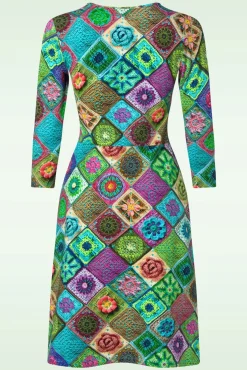 Clearance Classic Cross Jurk In Granny Pastel Vrouwen Plus Size Jurken