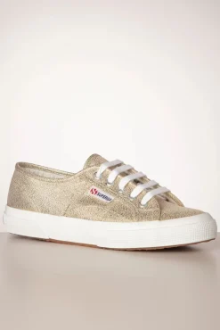 Classic Glitter Sneakers In Goud Vrouwen Sneakers