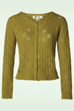 Sale Claudia Vest In Salie Vrouwen Bolero's & Capes