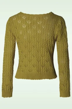 Sale Claudia Vest In Salie Vrouwen Bolero's & Capes