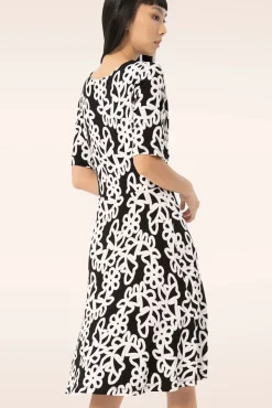 Best Colette Geknoopte Jurk In Zwart Vrouwen Plus Size Jurken