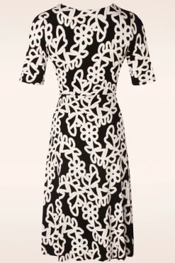 Best Colette Geknoopte Jurk In Zwart Vrouwen Plus Size Jurken