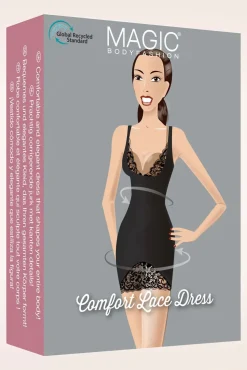 Comfort Kanten Jurk In Zwart Vrouwen Shapewear