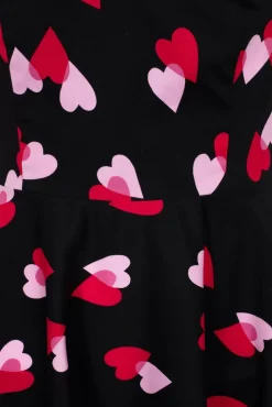 Sale Confetti Swing Jurk In Zwart Vrouwen Plus Size Jurken