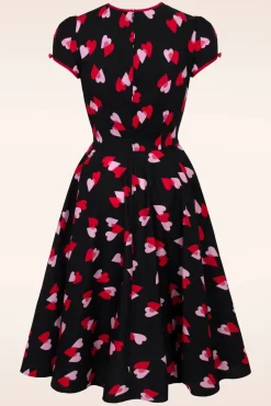 Sale Confetti Swing Jurk In Zwart Vrouwen Plus Size Jurken