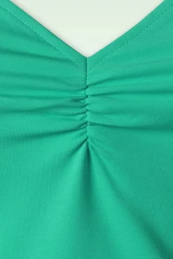 Best Cross Back Top In Turquoise Vrouwen Tops