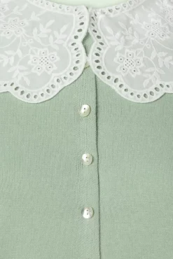 Outlet Cutie Cardigan In Seafoam Groen Vrouwen Vestjes