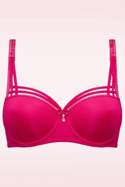 Best Dame De Paris Padded Balcony Bh In Azalea Rood Vrouwen Bh's