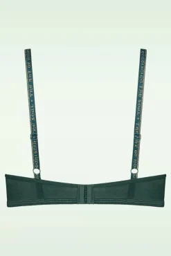 Online Dame De Paris Voorgevormde Balconette-Bh In Groen En Goud Vrouwen Bh's