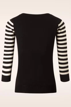 Sale Debbie Cat Gestreepte Trui In Zwart Vrouwen Truitjes
