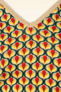 Sale Deep V Top Indy In Creme Vrouwen Truitjes