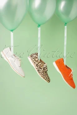 New Derby Punch Schoenen In Gebroken Wit Vrouwen Veterschoenen