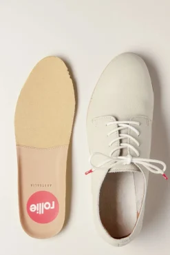 Derby Super Soft Schoenen In Ecru Vrouwen Veterschoenen