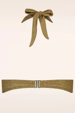 Clearance Desert Glow Bikinitop In Goud Vrouwen Bikini's