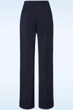 Sale Diadora Wijde Pantalon In Marineblauw Vrouwen Broeken