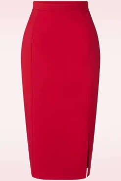 Clearance Dianne Pencil Rok In Rood Vrouwen Rokken