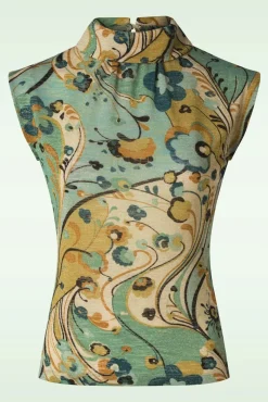 Discount Dita Top Frenzy In Dusty Turquoise Vrouwen Tops