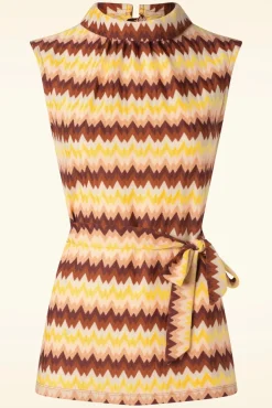 Discount Dita Tunic Top Carmine In Mock Oranje Vrouwen Truitjes