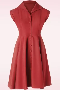 Best Doll Swing Jurk In Rood Vrouwen Plus Size Jurken