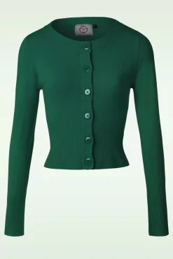 Discount Dolly Vest In Donkergroen Vrouwen Vestjes