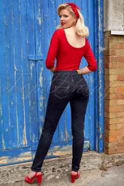 Clearance Doris Skinny Jeans In Donkerblauw Vrouwen Broeken