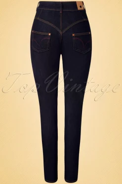 Clearance Doris Skinny Jeans In Donkerblauw Vrouwen Broeken