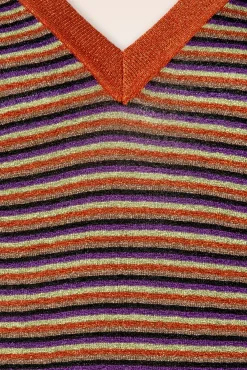 Discount Double V Top Stardust In Karamel Vrouwen Truitjes