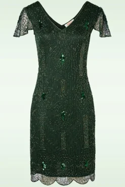 Sale Downton Abbey Flapper Jurk In Groen Vrouwen Plus Size Jurken
