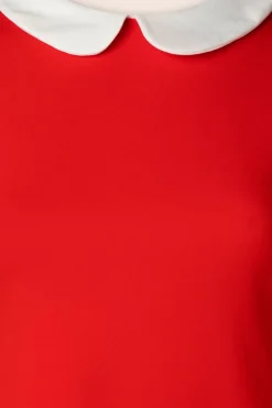 Clearance Ebony Jurk In Oranje Rood Vrouwen Plus Size Jurken