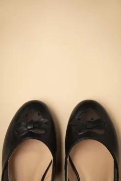 Sale Elegant Spots Ballerina's In Zwart Vrouwen Ballerina's