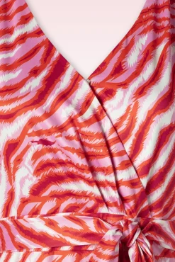 Best Elena Maxi Jurk In Roze En Rood Vrouwen Plus Size Jurken