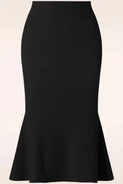 Hot Ellie Crepe Pencil Rok In Zwart Vrouwen Rokken