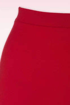 Sale Ellie Crepe Pencil Rok In Rood Vrouwen Rokken