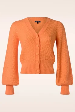 Online Farfalle V Cardi In Mock Oranje Vrouwen Vestjes