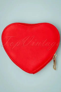 Sale Fill My Heart Portemonnee In Lippenstift Rood Vrouwen Portemonnees