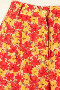 Outlet Fintan Doree Shorts In Fiesta Rood Vrouwen Broeken