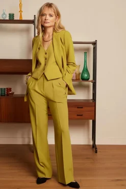 Discount Fintan Simonet Pantalon In Sulphur Geel Vrouwen Broeken