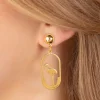 Discount Flamingo Cutie Oorbellen In Goud Vrouwen Sieraden