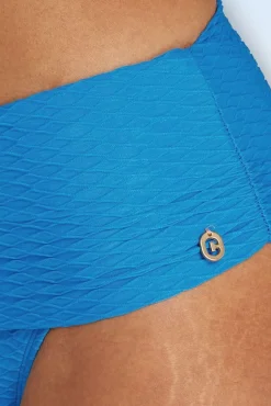 Online Flipover Bikinibroekje In Blue Snake Vrouwen Bikini's