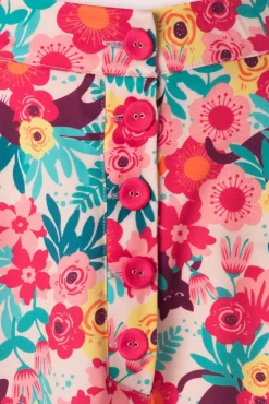 Floral Cat Flare Rok In Multi Vrouwen Rokken
