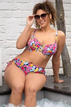 Flower Fantasy Bikinibroekje Met Hoge Taille In Multi Vrouwen Bikini's