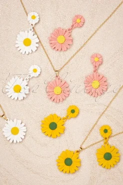 Hot Friendly Wildflower Oorbellen In Wit Vrouwen Sieraden