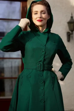 Frodina Gia Waterafstotende Jas In Smaragd Vrouwen Jassen