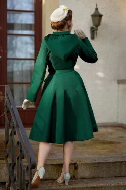 Frodina Gia Waterafstotende Jas In Smaragd Vrouwen Jassen