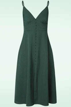 Clearance Garden Spot Jurk In Groen Vrouwen Swing Jurken