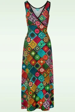 Online Gia Granny Maxi Jurk In Multi Vrouwen Plus Size Jurken