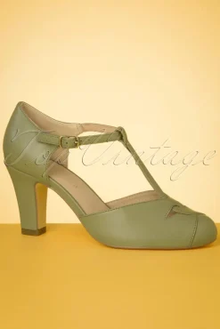 Sale Glinda T-Strap Pumps In Salie Vrouwen Pumps