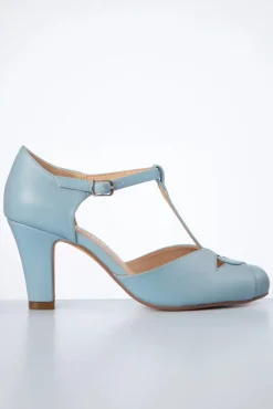 Best Glinda T-Strap Pumps In Zacht Blauw Vrouwen Pumps