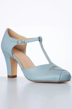 Best Glinda T-Strap Pumps In Zacht Blauw Vrouwen Pumps